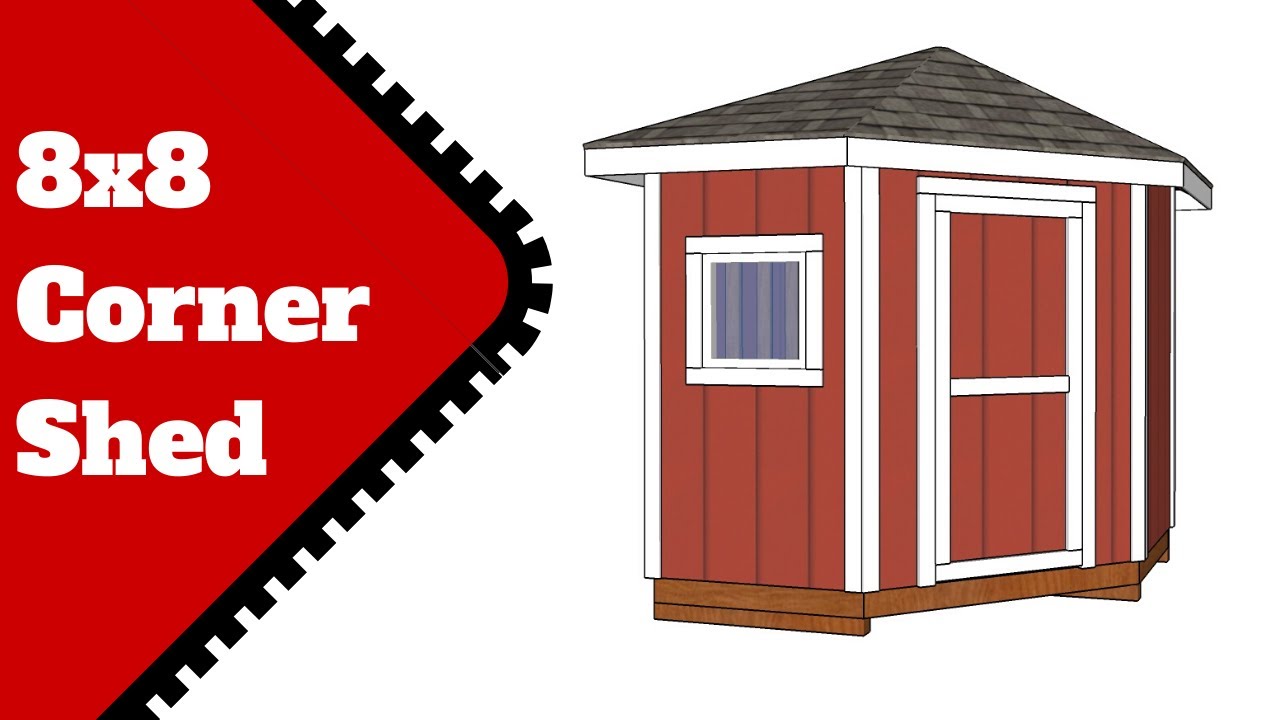 8x8 Corner Shed Plans