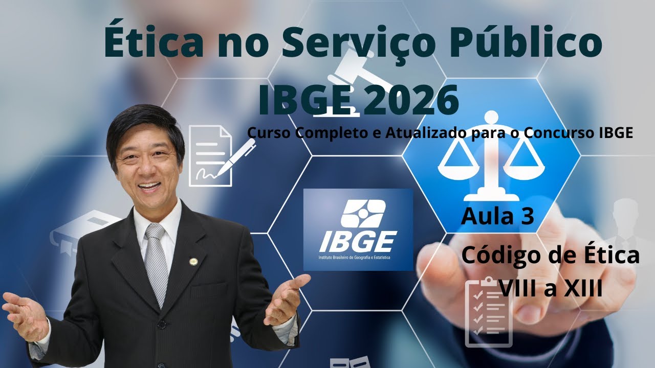 Ética no Serviço Público IBGE 2026 - aula 3 -Código de Ética Regras Deontológicas-VIII a XIII-Tanaka