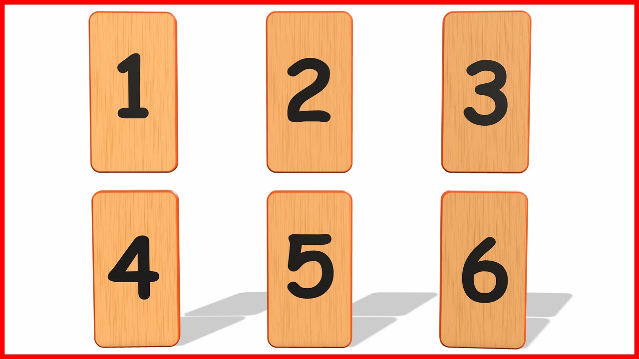 Learn to Count Numbers 1 to 10 With Domino Bricks | 123 Number Names | 1234 Kindergarten Education