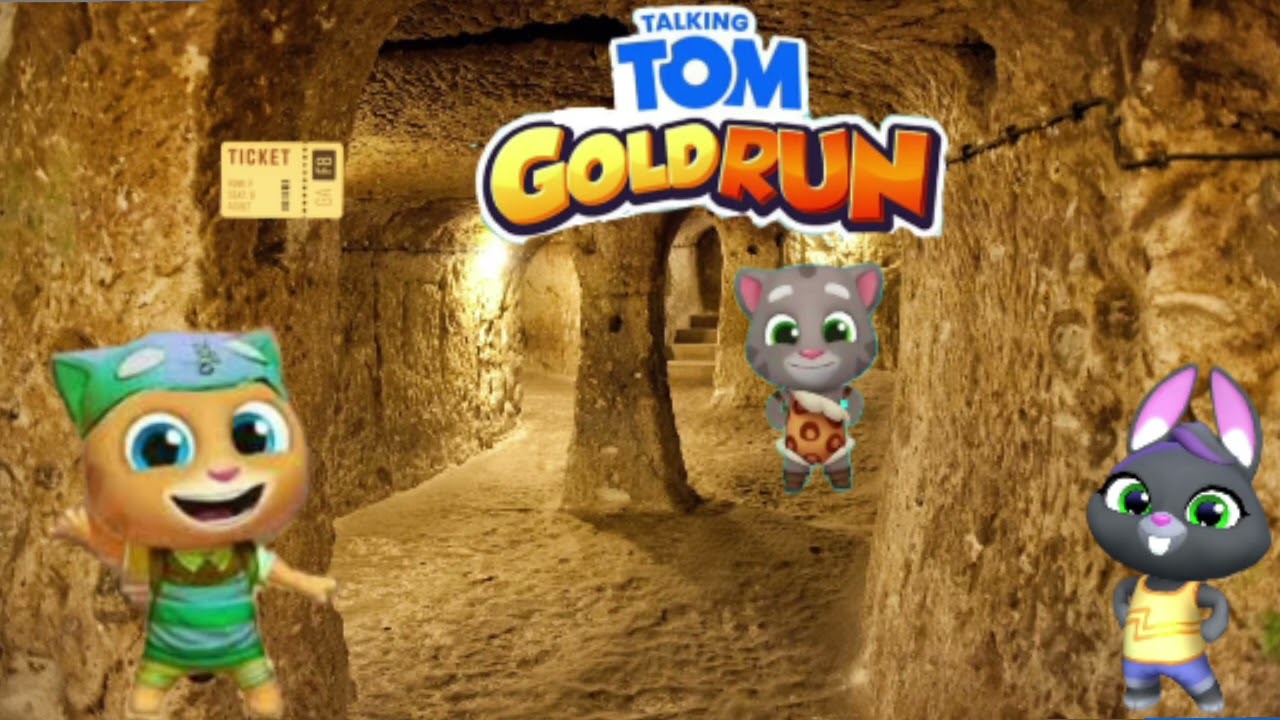 Talking Tom Gold Run City Tunnle Ancient Theme (Remake)