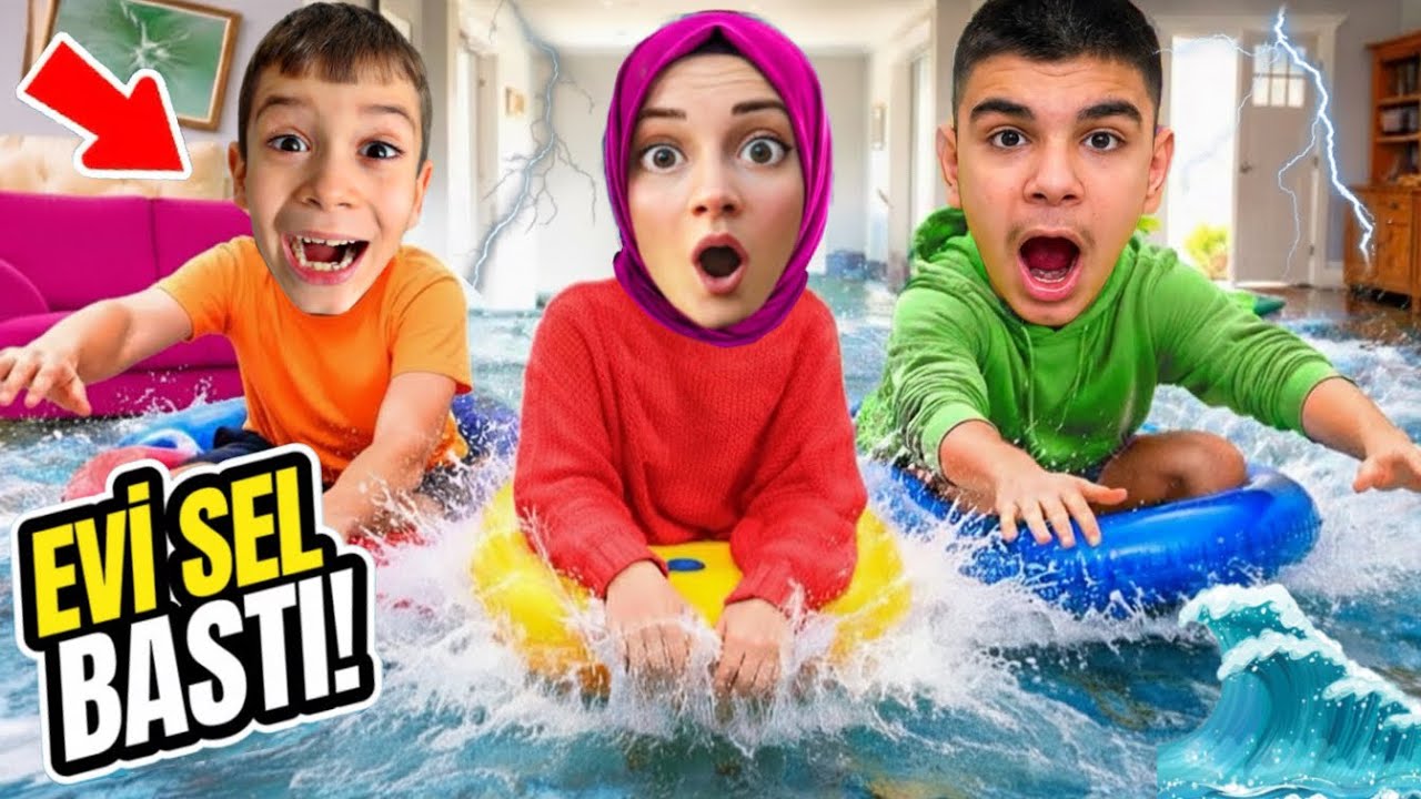 EYVAH EVDE SULAR AÇIK KALDI. EVİMİZDE SEL FELAKETİ !?@KuzeyElif 