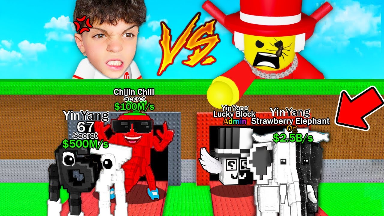 MIO FIGLIO SFIDA IL FIGLIO DI SAMMY IN UNA BATTAGLIA TRA ADMIN BAMBINI su STEAL A BRAINROT!