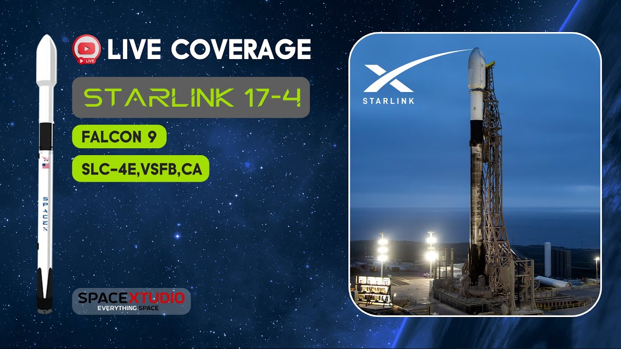 Watch Live: SpaceX Launch #Starlink 17-4 Falcon 9 Mission Launch from #Vandenberg #California