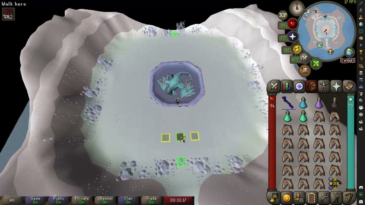 guia de vorkath range