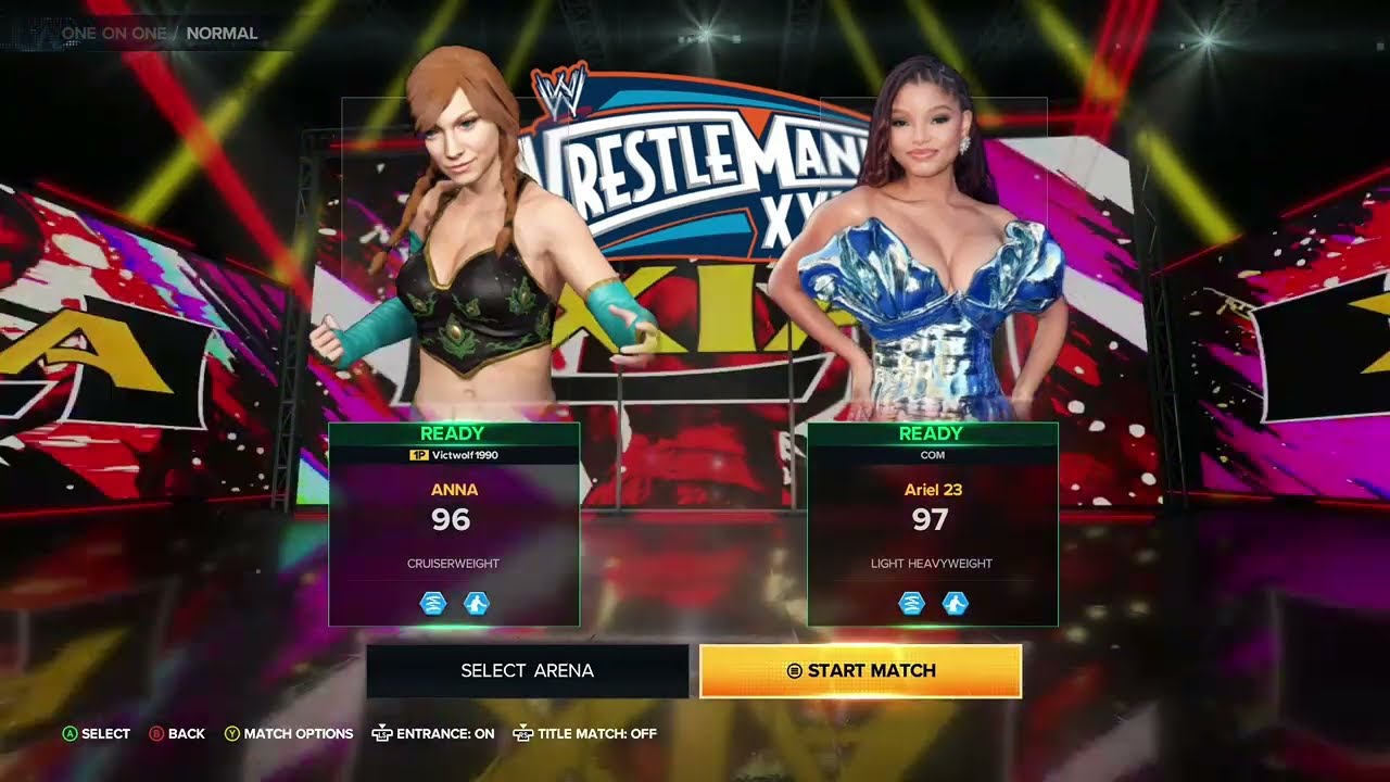 wwe 2k23 Anna vs Ariel 23