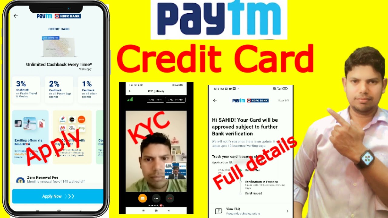 Paytm Credit Card Apply Online 2023 | Paytm Credit Card Video KYC  | Paytm Credit Card Benefits