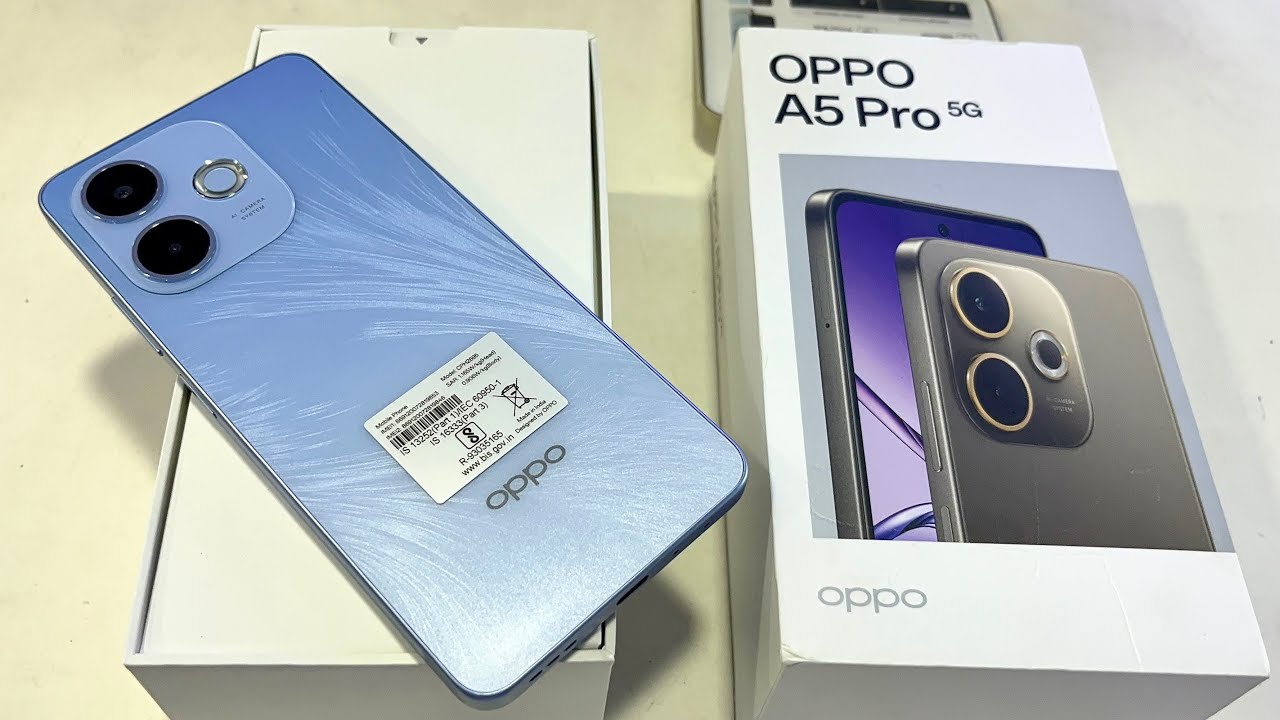 Oppo A5 Pro 5G Feather Blue Unboxing | Oppo A5 Pro 8/128 - Starting From₹17999/- |Guru Mobile World🔥