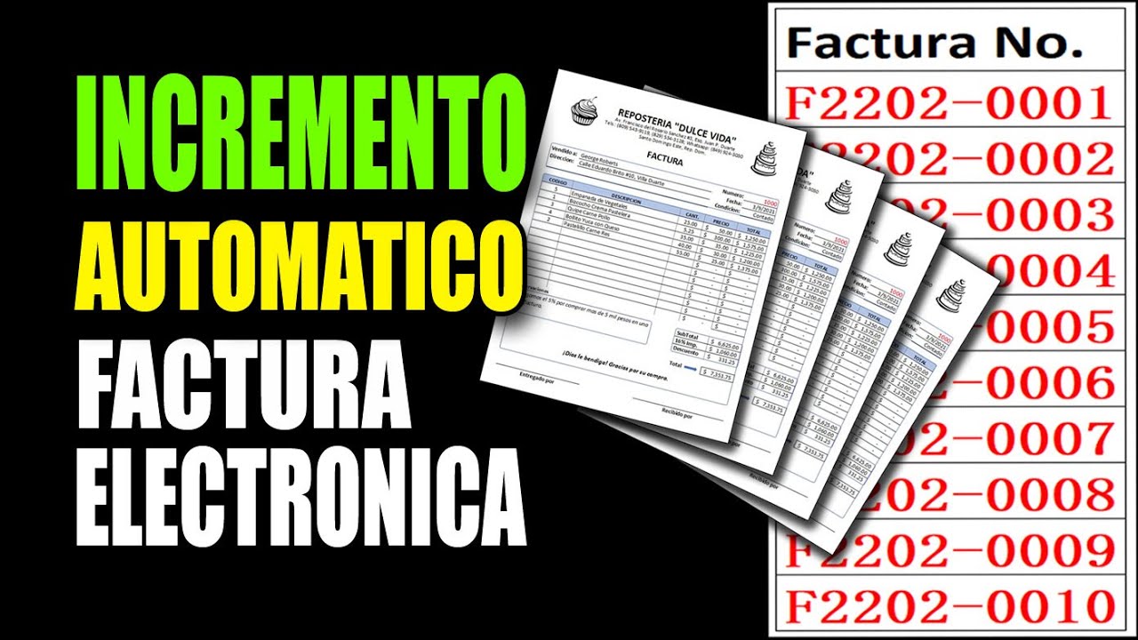 Como Hacer Contador de Factura Electronica en Excel - Incremento y Reseteo Automatico con Macro