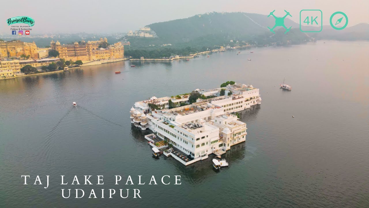 Taj Lake Palace | Udaipur | Drone Shots | Lake Pichola | DJI Mini 3 Pro