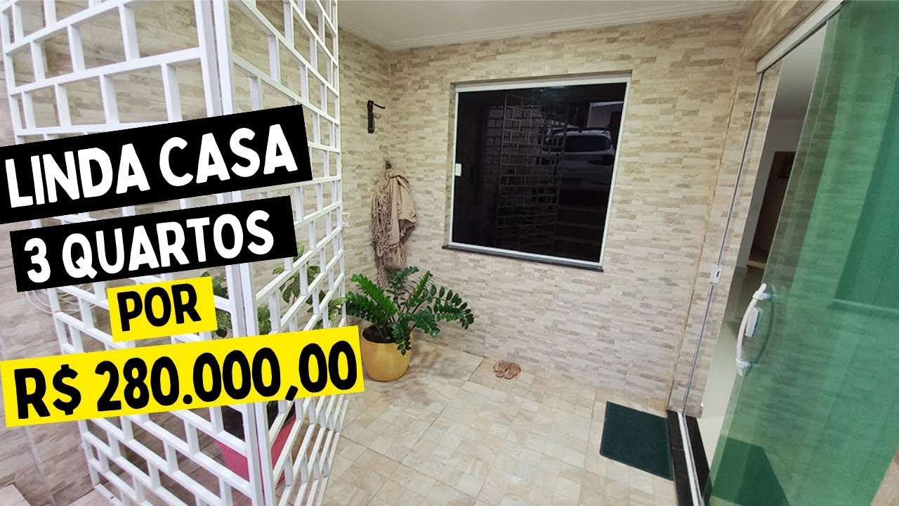 😍 LINDA CASA para VENDA 3 Quartos em SALVADOR, Bahia, Bairro de Itapuã 🌴🏖