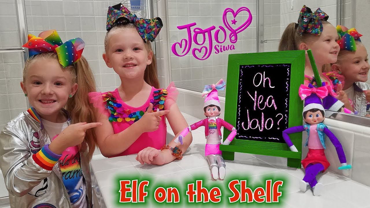 Elf on the Shelf Dressed Up As JoJo Siwa!! Day 9
