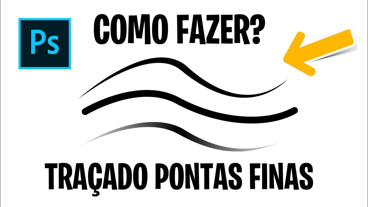 Traçado Pontas Finas no Photoshop - (Tutorial Como Fazer)
