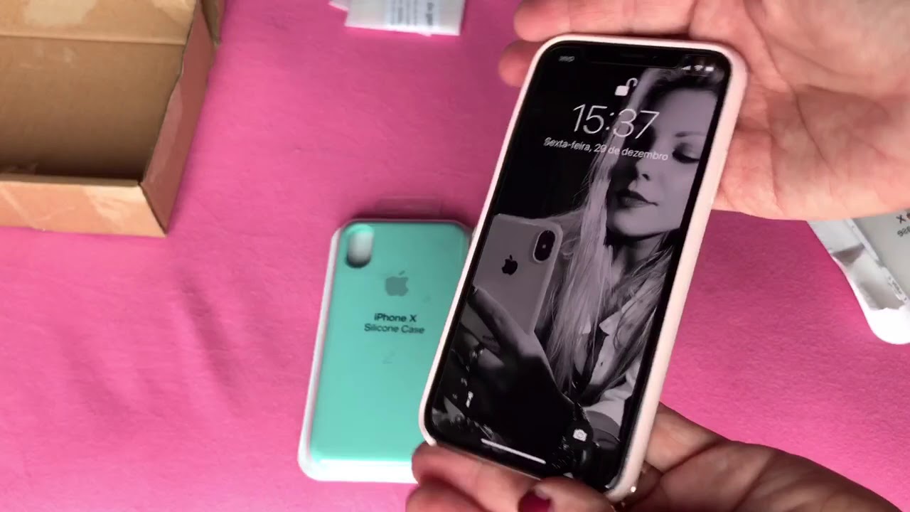 Chegaram as silicone cases  p iPhone X