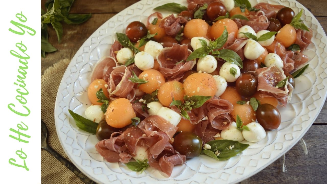 Receta de Ensalada de Jamón Serrano y Melón | LHCY