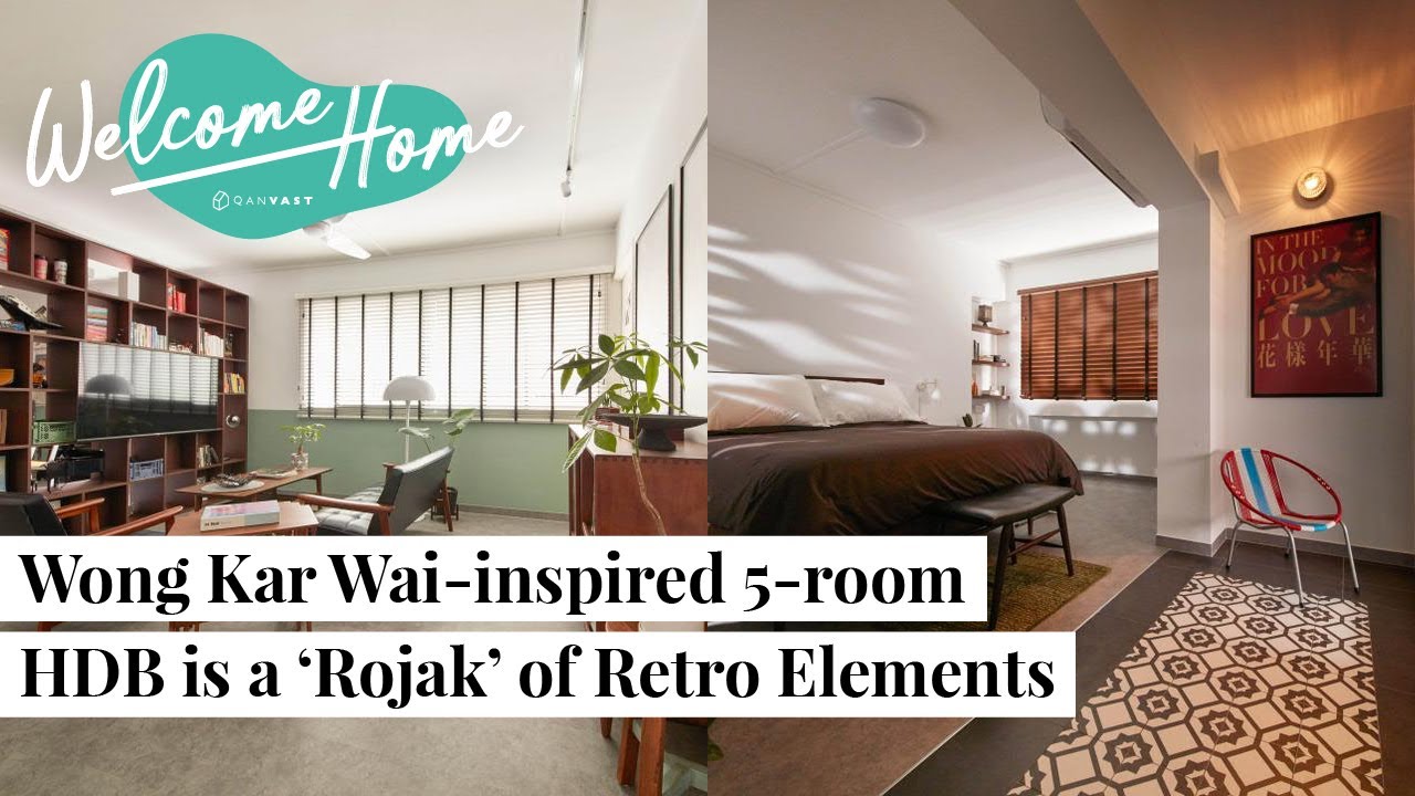 Inside a Radio DJ's Wong Kar Wai-Inspired 5-room HDB Flat | Qanvast Welcome Home Tours