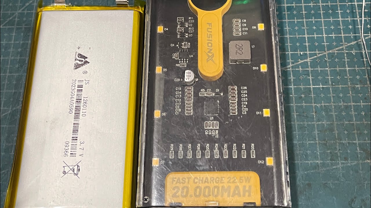 Thay Pin cho Sạc dự phòng 20.000mah 22.5w qua pin samsung 50E chính hãng.