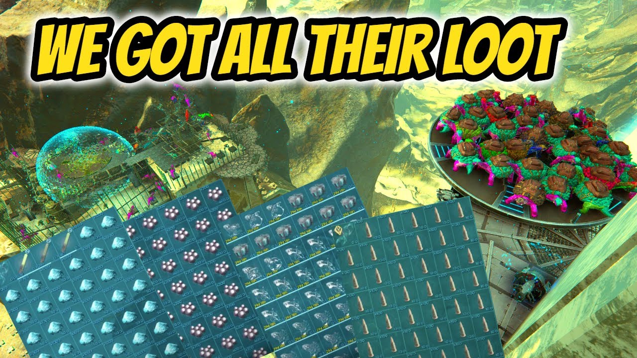 Online Raiding Their Loot Base | Quality Content VS Black Squad (ARK/PVP/PC) (Small Tribes)