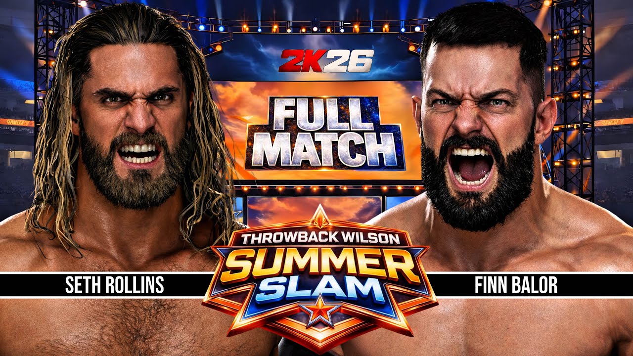 WWE Throwback Wilson: FULL MATCH - Seth Rollins vs. Finn Balor | SummerSlam, March 6, 2026