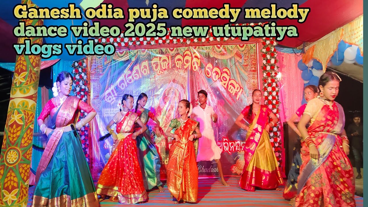 live! Ganesh puja comedy melody dance video 2025 new utupatiya vlogs video