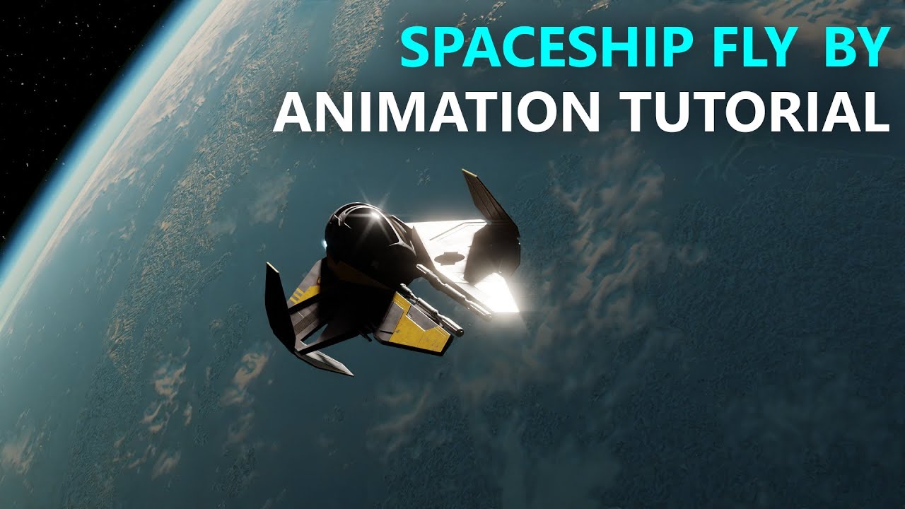 Spaceship Fly By - Blender Animation Tutorial (
