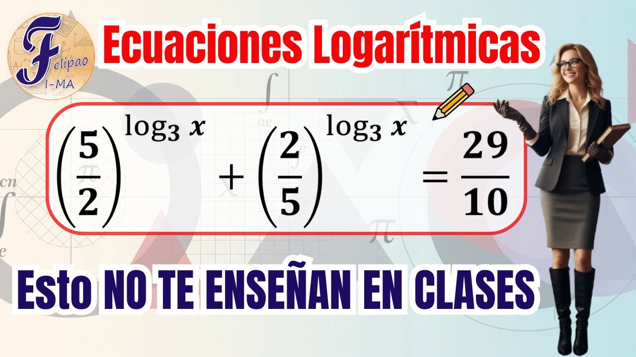 🤔Como resolver ECUACIONES LOGARÍTMICAS utilizando CAMBIO DE VARIABLE?