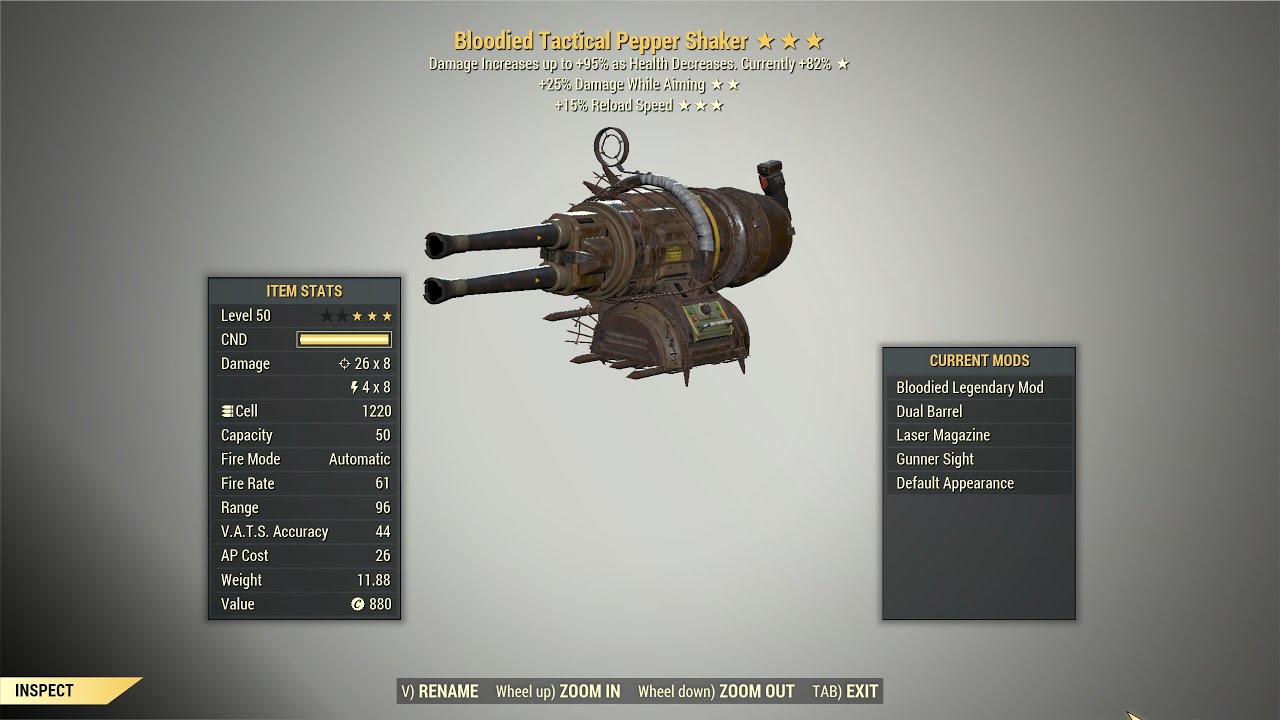 Fallout 76: Bloodied Pepper Shaker.