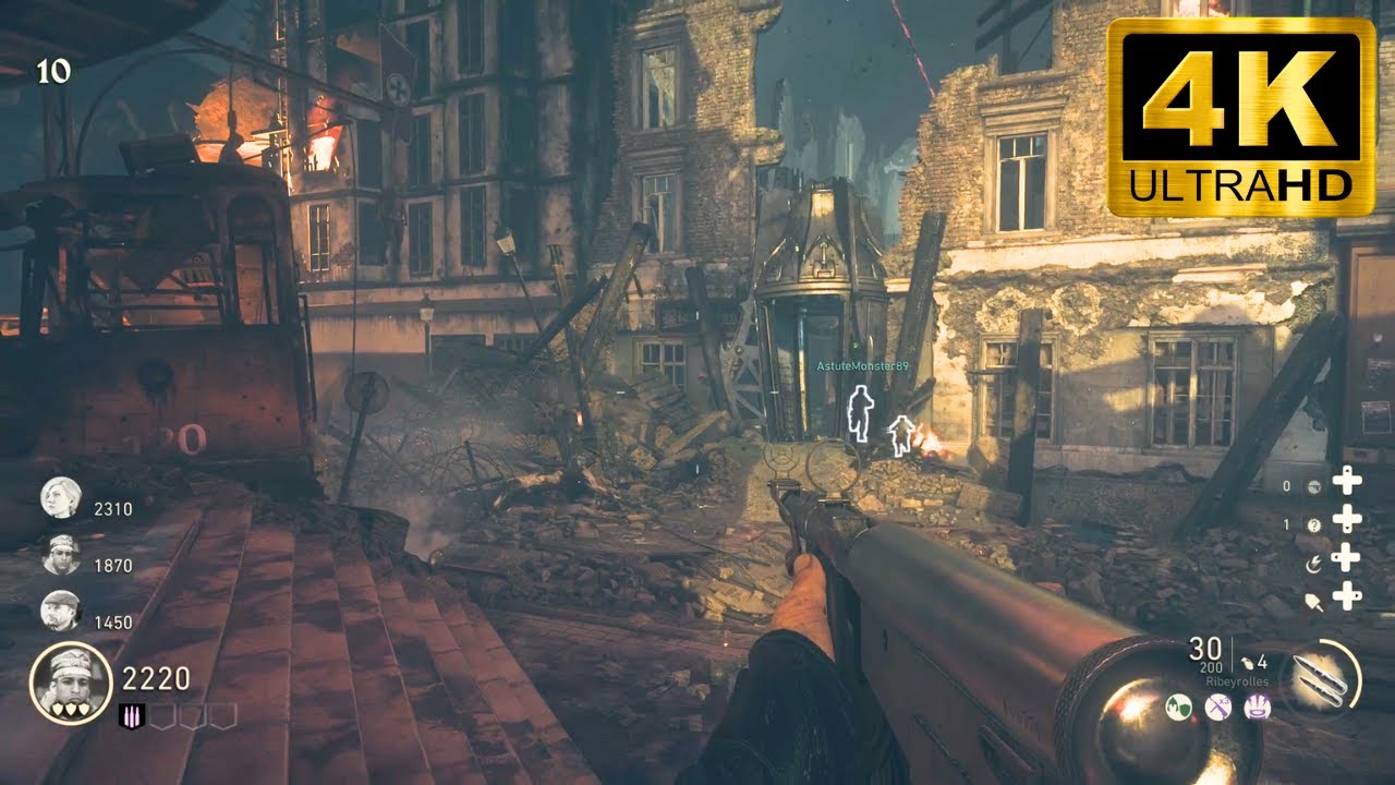The Shadowed Throne | Zombies Gameplay | COD: WW2 (Xbox Series X) [4K - 60FPS] No Commentary