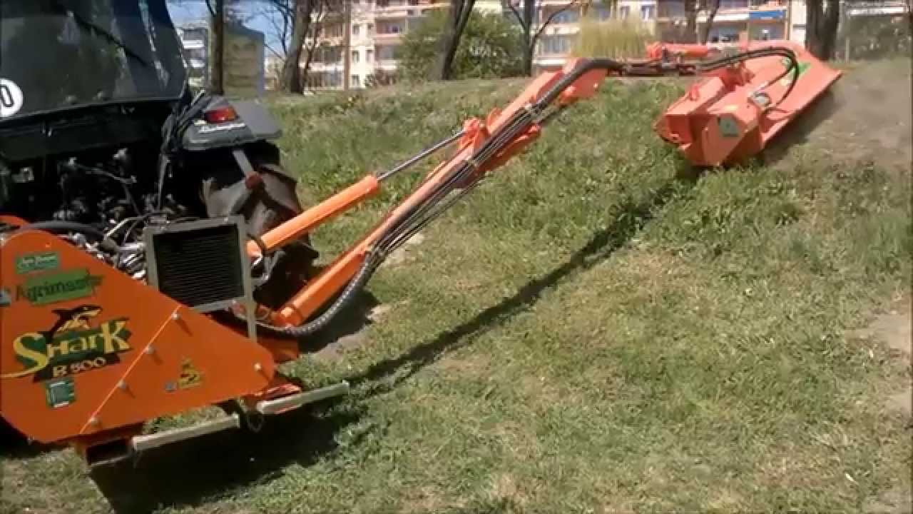 Kosiarka wysięgnikowa AGRIMASTER Shark B w akcji