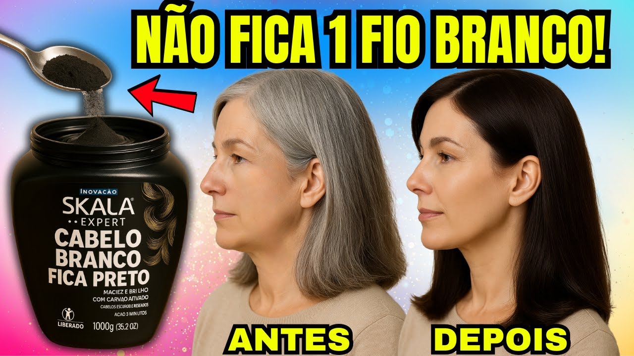 CABELO BRANCO FICOU ESCURO SEM TINTA OU TONALIZANTE — FOI SÓ ISSO!