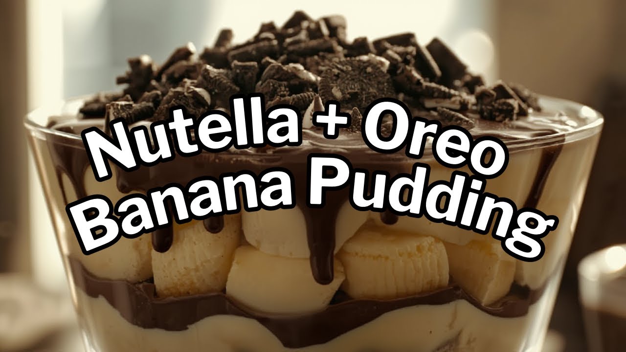  Snowed-In Nutella Banana Pudding with Oreos – Magnolia Bakery Copycat Gone Wild | 
