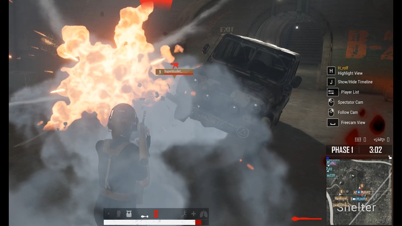 Things start with a BANG! I took out 11 of them but lost track of the killer car at the end. (PUBG)
