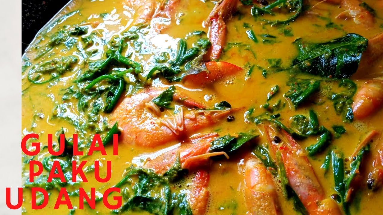 cara masak gulai pakis campur udang lezat ala rumbelasa