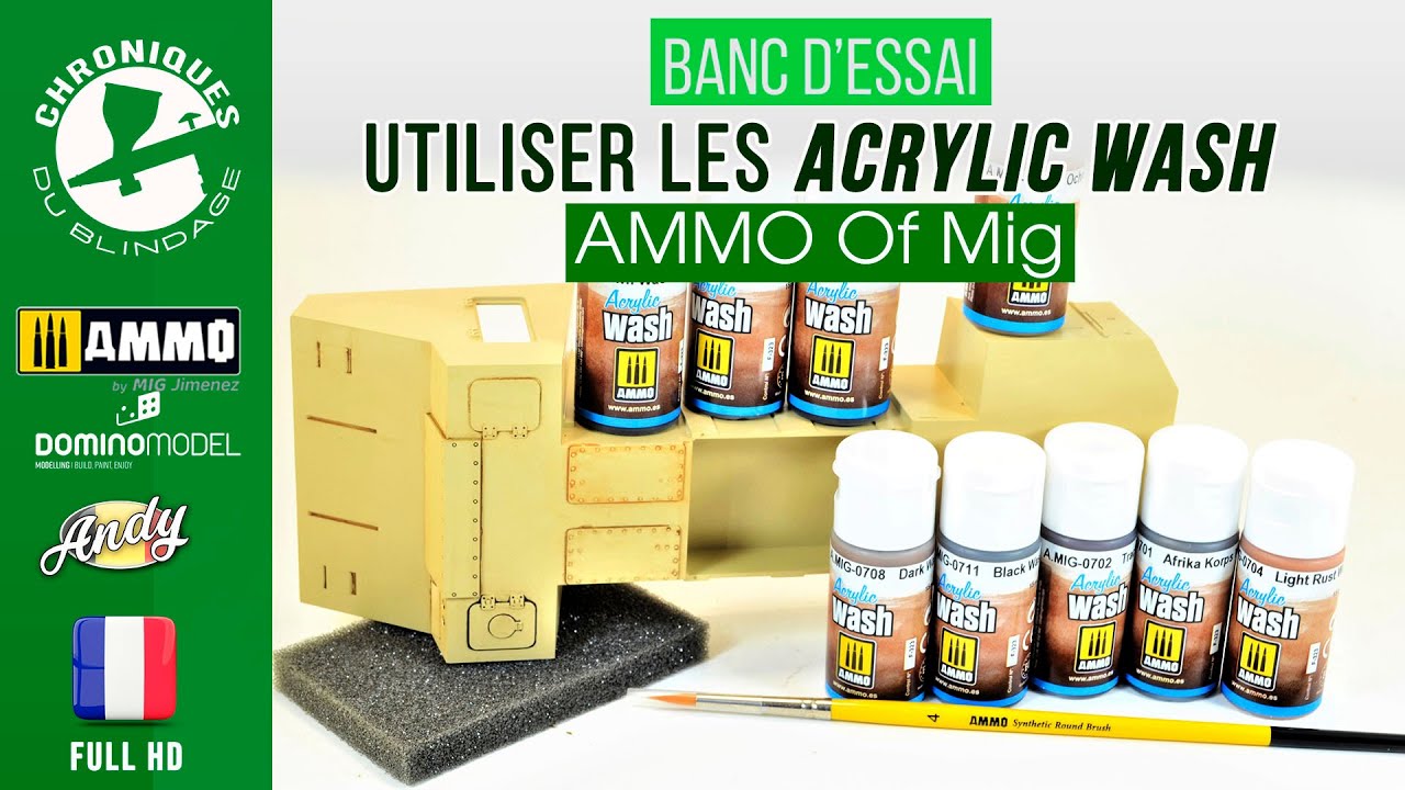 ⭐️BANC D'ESSAI⭐️ - Les ACRYLIC WASH de AMMO