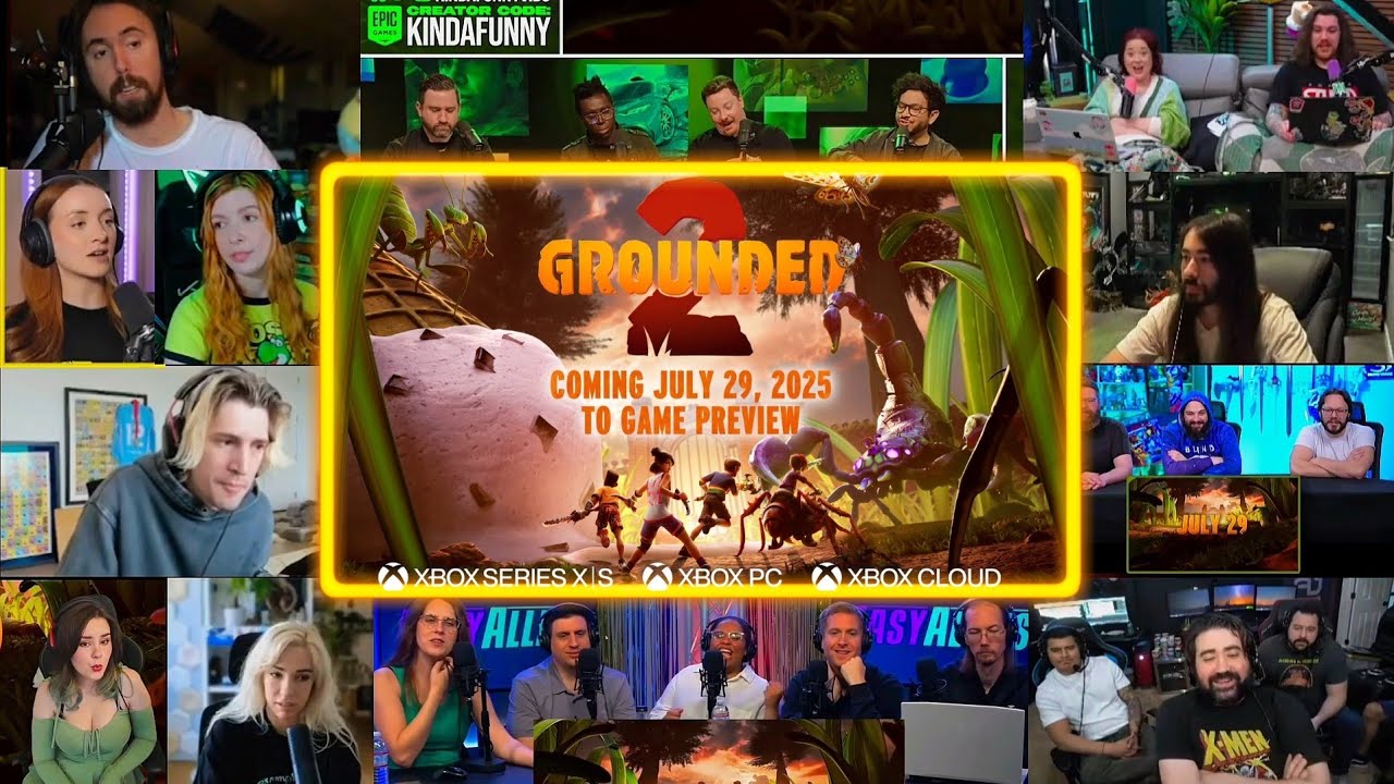 GROUNDED 2 Official Announce Trailer REACTION MASHUP | XBOX Games Showcase 2025