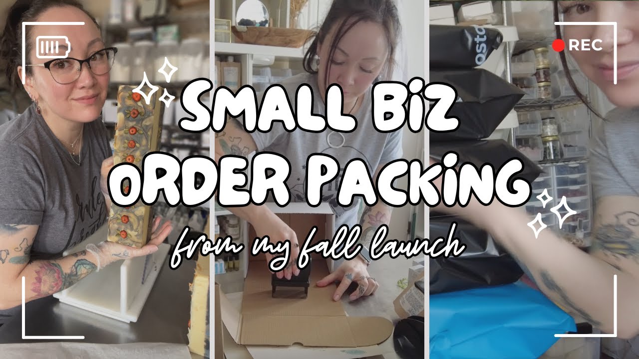 Small Business Vlog | Packing Orders from My Fall Launch