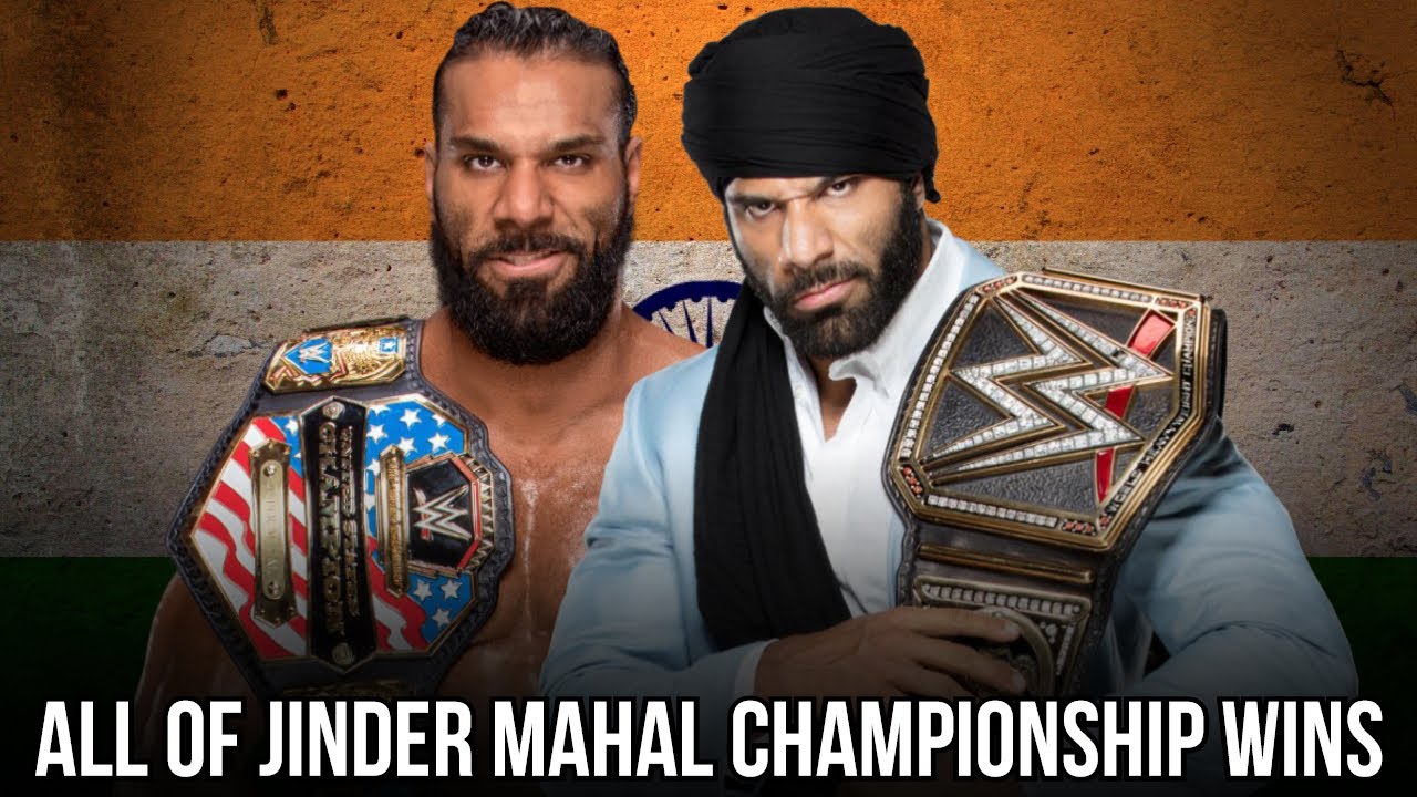 All Of Jinder Mahal Championship wins in WWE - HD