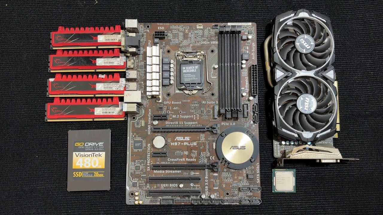 I7 4790 + RX 570 8GB  Gaming PC Build