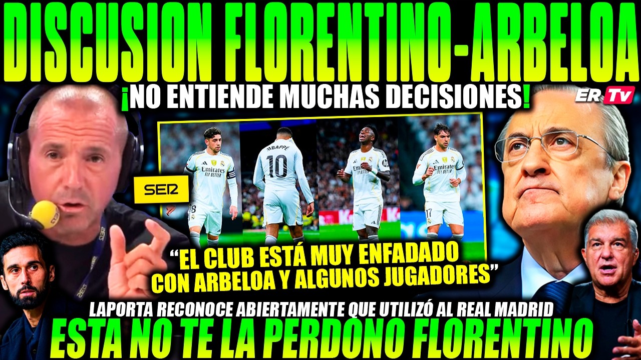 💥 FILTRAN FUERTE DISCUSIÓN ENTRE FLORENTINO y ARBELOA ¡LLAMÓ ENFURECIDO! EL CLUB ESTÁ MUY ENFADADO