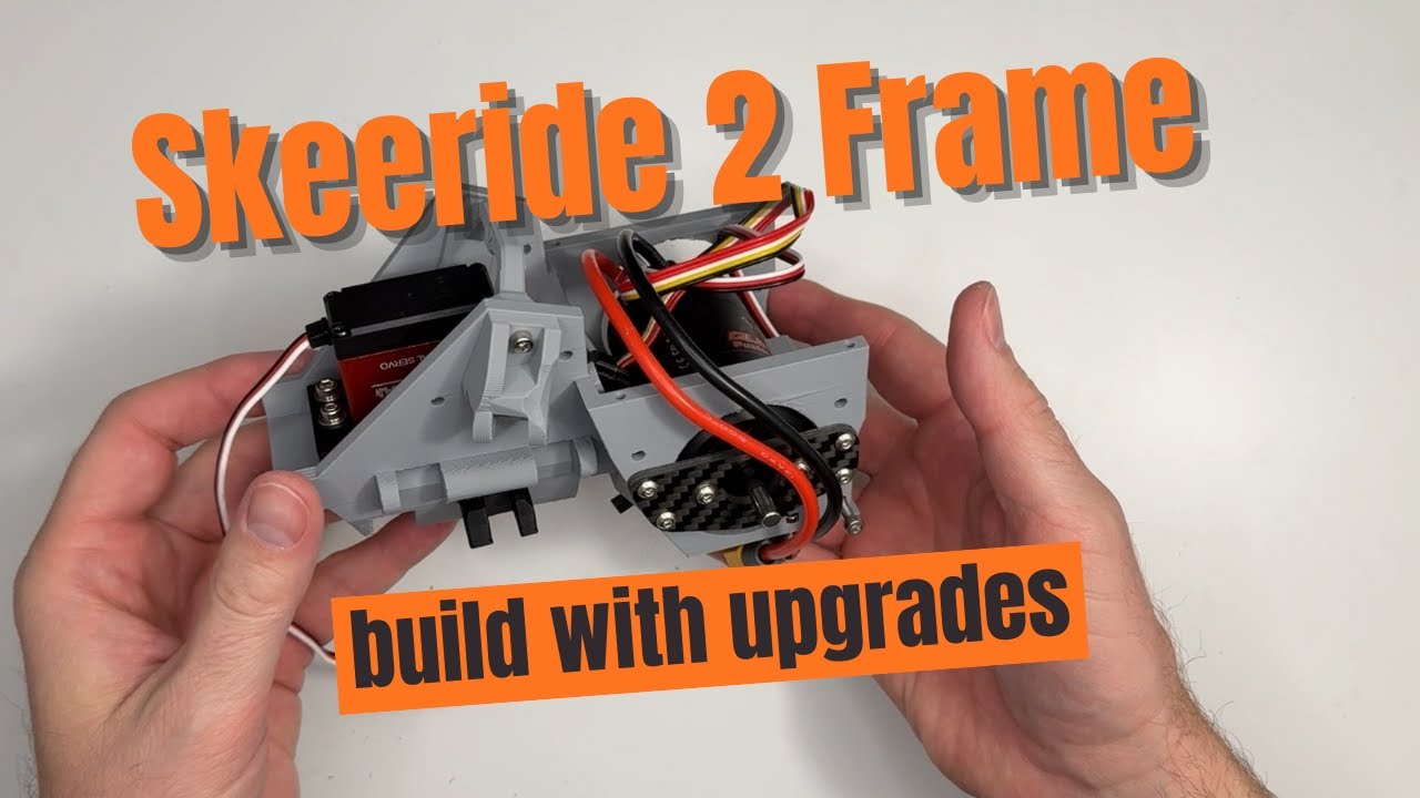 Skeeride 2 RC Snowmobile Frame Build with Upgrades