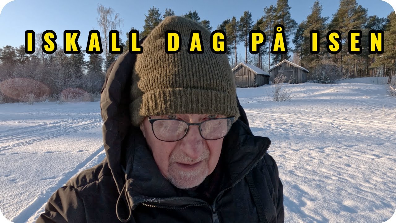 Iskall dag på isen utanför Brohällani Rundvik