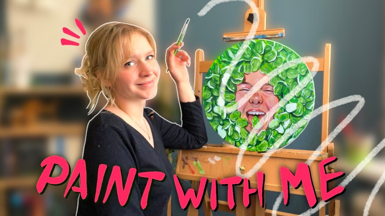 Von der VORLAGE bis zum KUNSTWERK - Mein Malprozess || Entspanntes PAINT WITH ME 🌻🎨