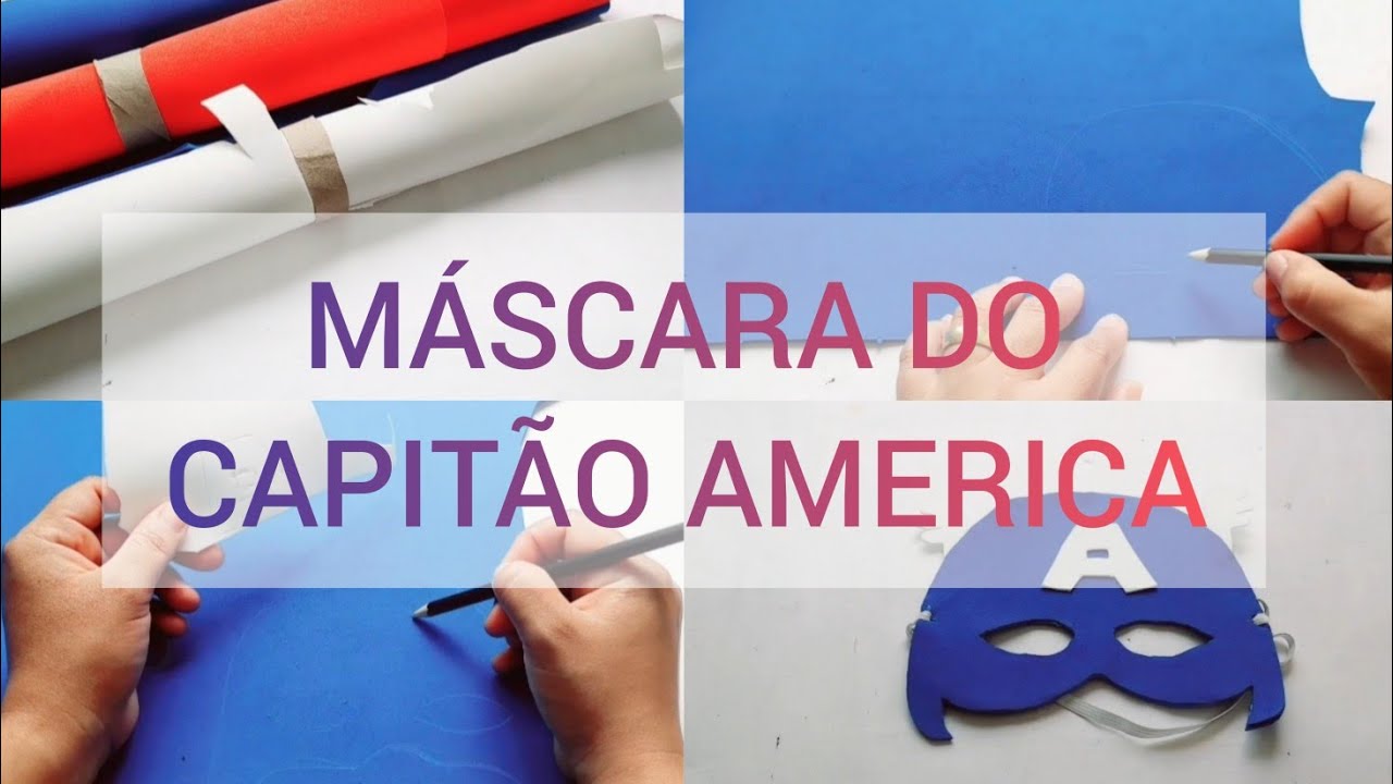 MÁSCARA CAPITÃO AMERICA -FESTA-ANIVERSÁRIO