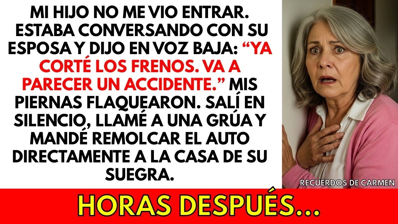 Escuché a mi hijo decir que había cortado los frenos de mi auto  Salí y llamé a una grúa…