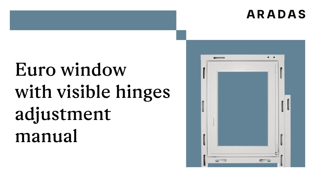 Turn tilt window with visible hinges adjustment manual