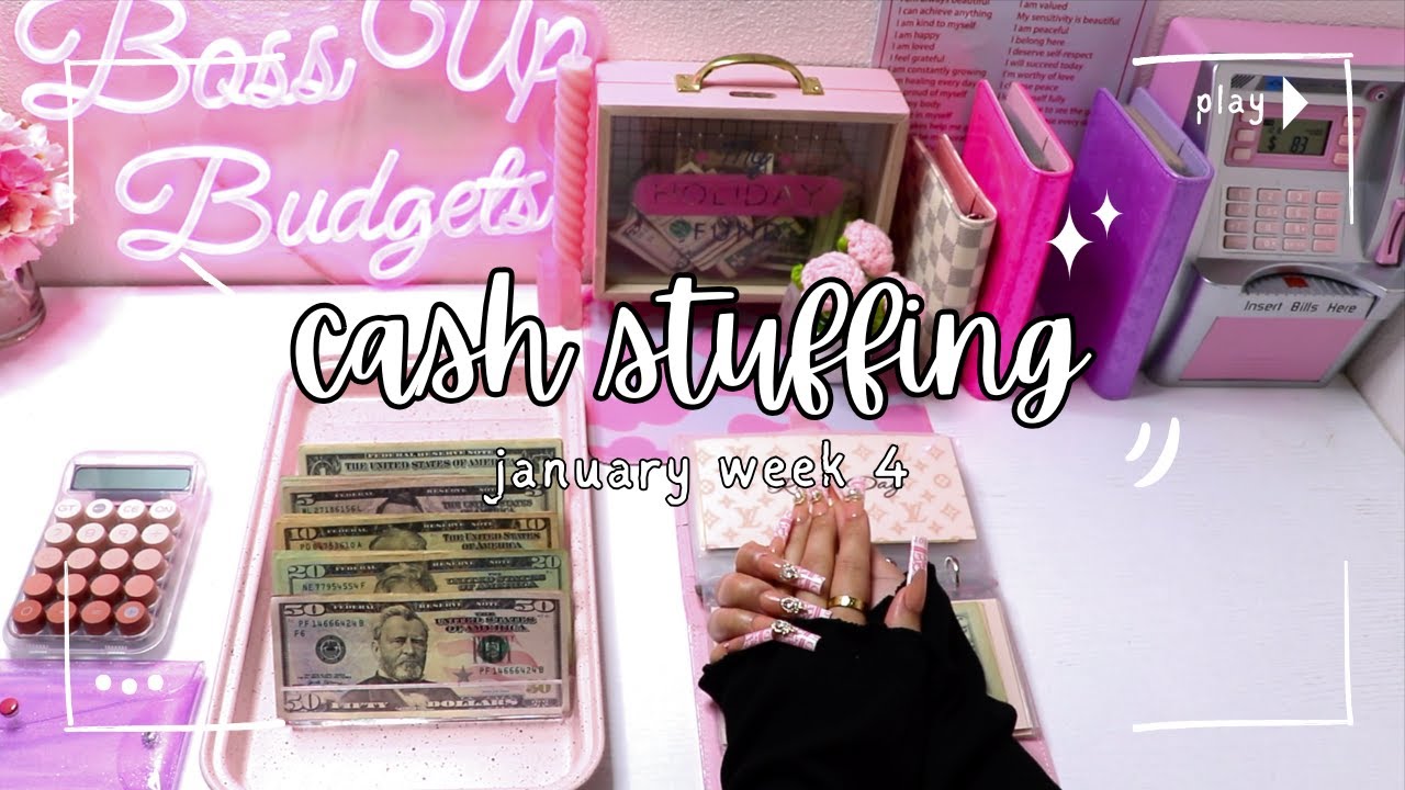CASH STUFFING $870 🎀 • JANUARY WEEK 4 | BOSS UP BUDGETS