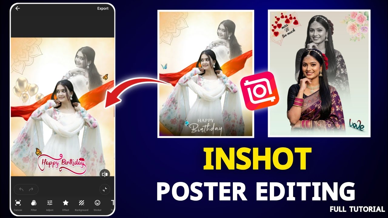 Inshot Photo Poster Editing | Viral Poster Photo Editing In Inshot | Inshot Poster Editing Bangla