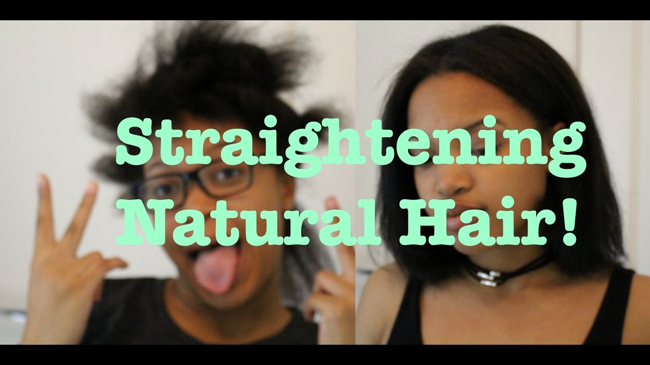 Straightening Natural Hair EASY