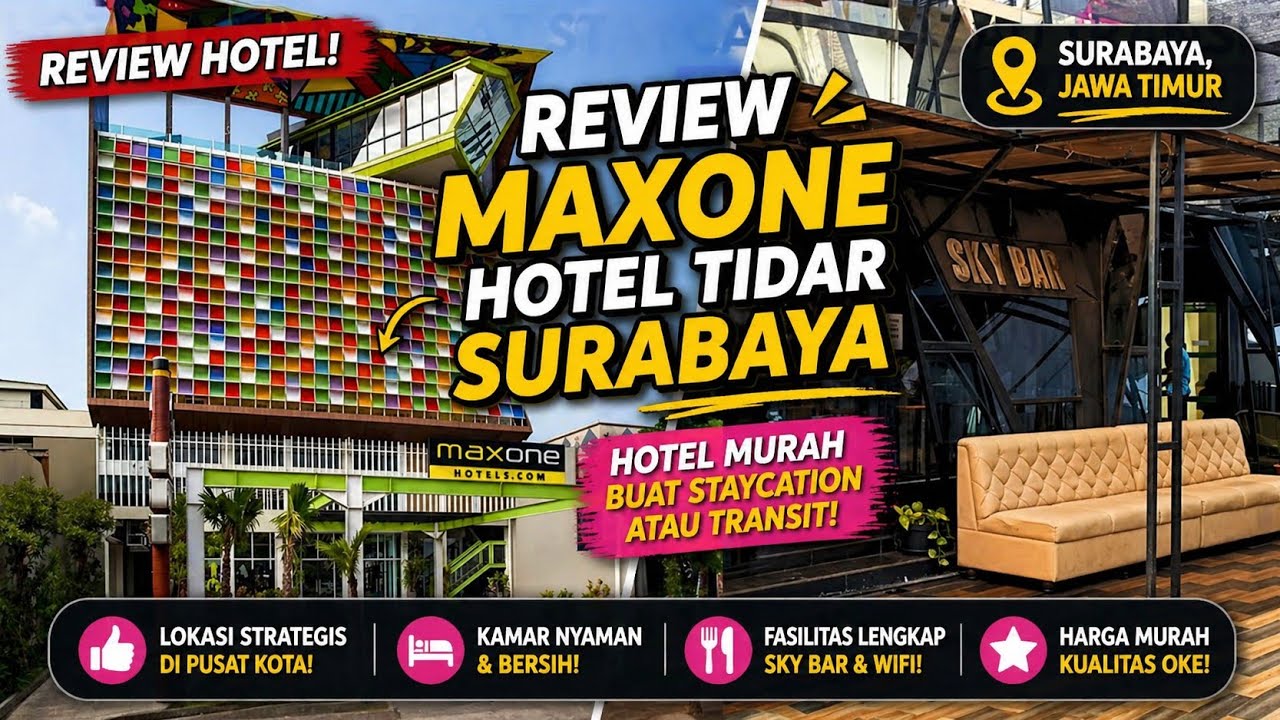 hotel transit murah tapi bagus di surabaya | review maxone hotel tidar surabaya dekat tunjungan