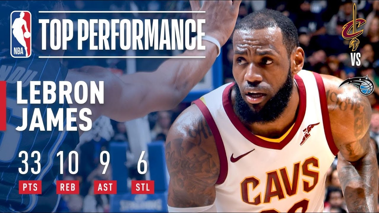 LeBron James Has Near Triple-Double (33/10/9) vs. Magic | January 6, 2018