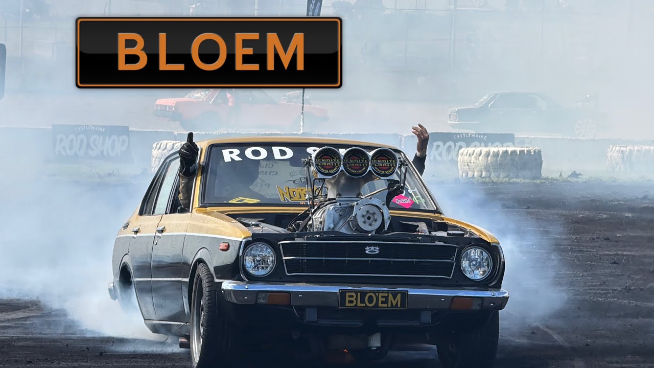 BLOEM Corolla turning it on at the Rod Shop Invitational! #burnoutsunlimited #rodshop #burnouts